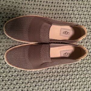 UGG Ladies Gray/Tan Slip-On Shoes